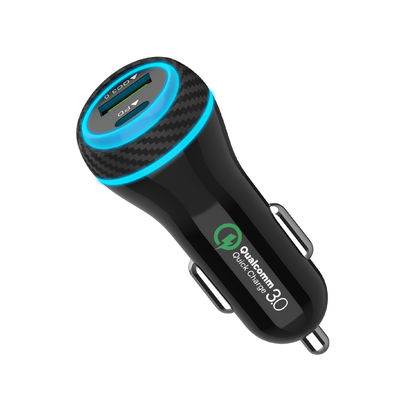 Переходник заряжателя автомобиля USB a USB 51W C QC 3,0 PD для мобильного телефона